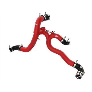 aFe Power | BladeRunner 3 IN Aluminum Hot and Cold Charge Pipe Kit Red - Stinger 3.3T 2018-2023