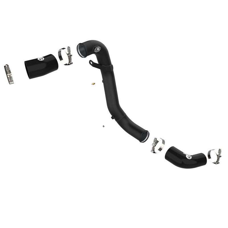 aFe Power | BladeRunner 3 IN Aluminum Cold Charge Pipe Black - Stinger 3.3T 2018-2023