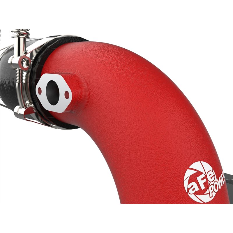 aFe Power | BladeRunner 3 IN Aluminum Cold Charge Pipe Red - Stinger 3.3T 2018-2023