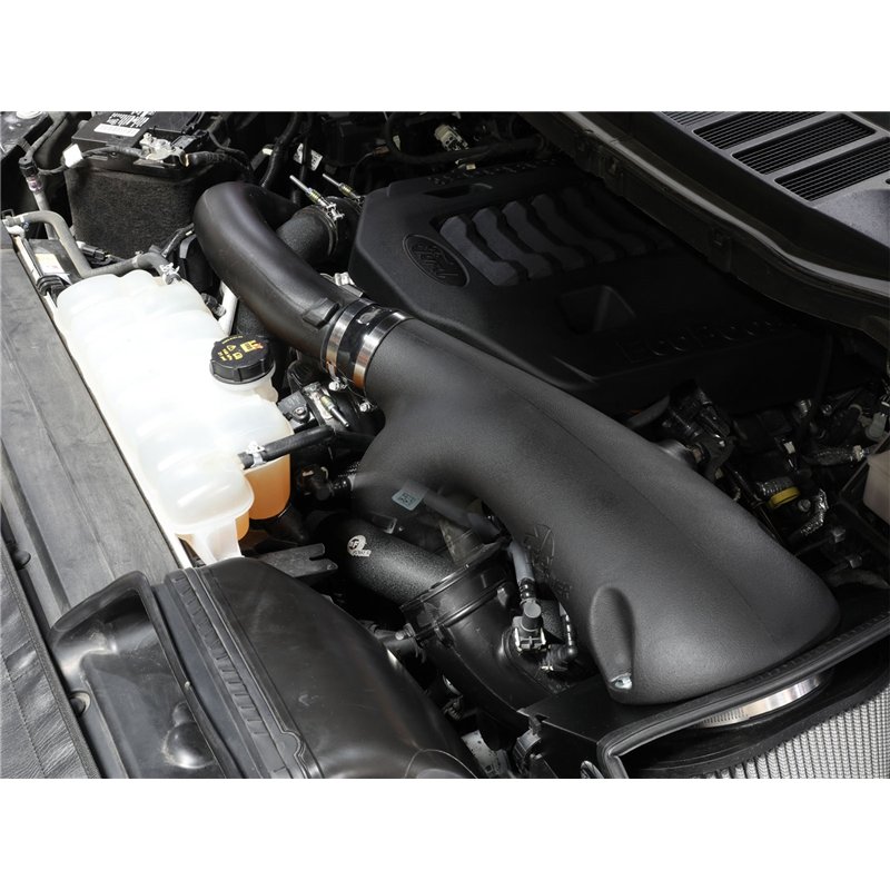 aFe Power | BladeRunner 3 IN Aluminum Hot and Cold Charge Pipe Kit Black - F-150 3.5T 2021-2025