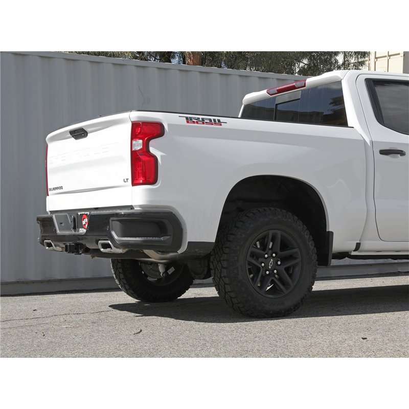 aFe Power | Gemini XV 3 IN 304 Stainless Steel Cat-Back Exhaust System w/Cut-Out - Silverado / Sierra 1500 6.2L 2019-2025