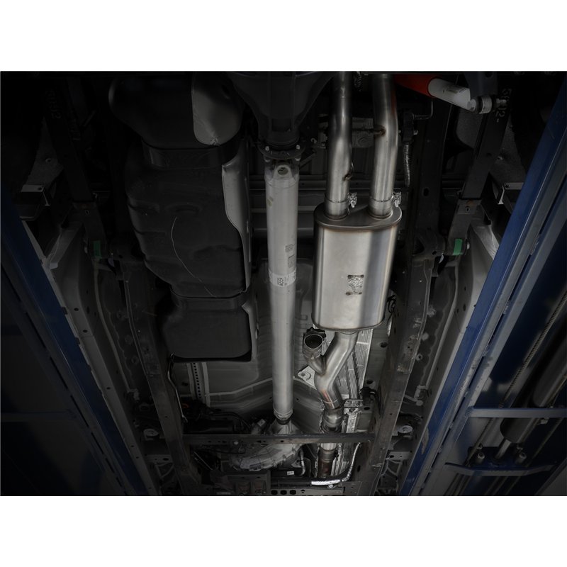 aFe Power | Gemini XV 3 IN 304 Stainless Steel Cat-Back Exhaust System w/Cut-Out - Silverado / Sierra 1500 6.2L 2019-2025