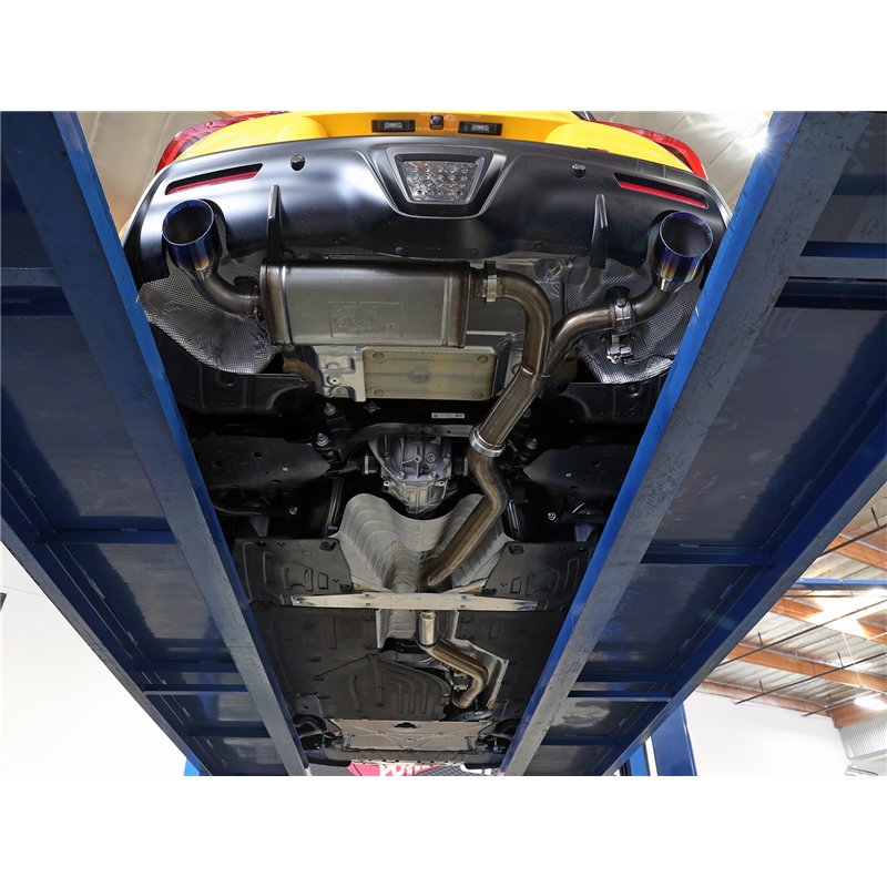 aFe Power | Takeda 3 IN to 2-1/2 IN 304 Stainless Steel Cat-Back Exhaust System w/Black Tip - GR Supra 2.0T 2021-2024
