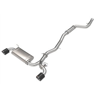 aFe Power | Takeda 3 IN to 2-1/2 IN 304 Stainless Steel Cat-Back Exhaust System Carbon Fiber - GR Supra 2.0T 2021-2024