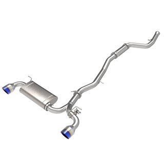 aFe Power | Takeda 3 IN to 2-1/2 IN 304 Stainless Steel Cat-Back Exhaust System w/Blue Tip - GR Supra 2.0T 2021-2024
