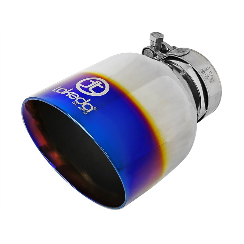 aFe Power | Takeda 3 IN to 2-1/2 IN 304 Stainless Steel Cat-Back Exhaust System w/Blue Tip - GR Supra 2.0T 2021-2024