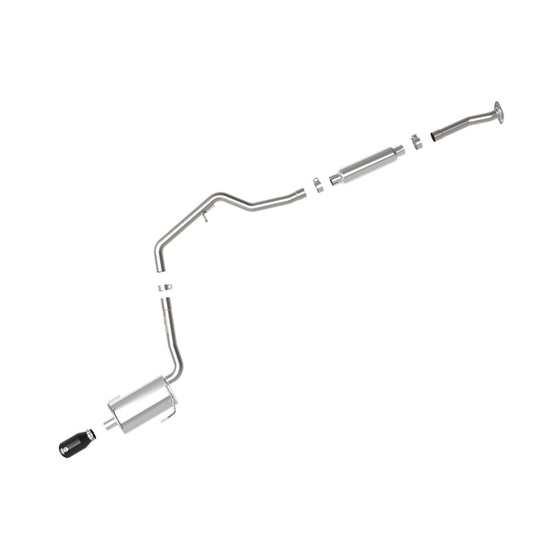 aFe Power | Takeda 2-1/4 IN 304 Stainless Steel Cat-Back Exhaust System w/Black Tip - Impreza 2.0L 2012-2016
