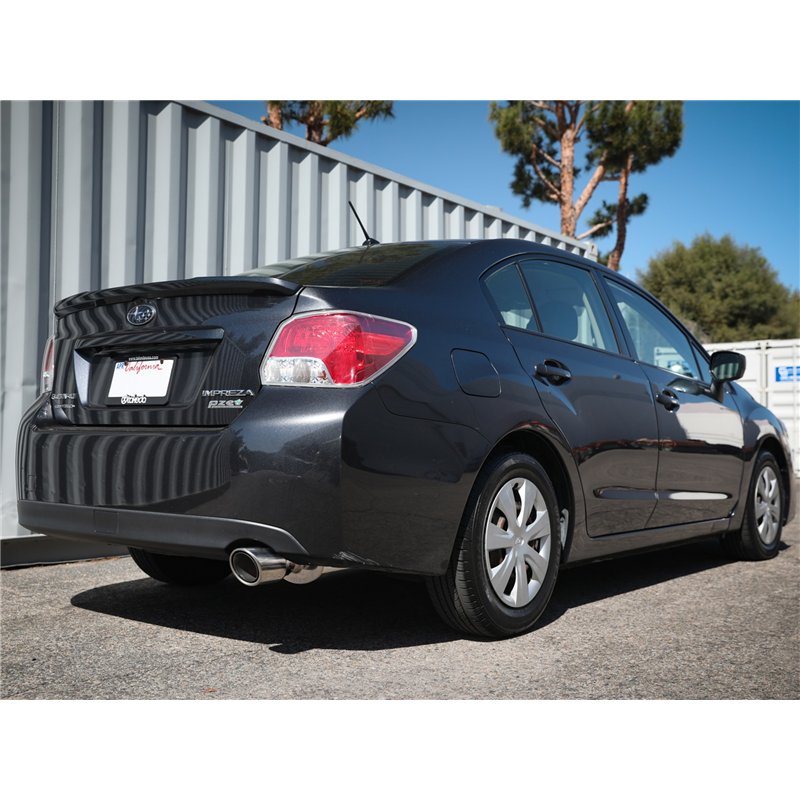 aFe Power | Takeda 2-1/4 IN 304 Stainless Steel Cat-Back Exhaust System w/Polished Tip - Impreza 2.0L 2012-2016