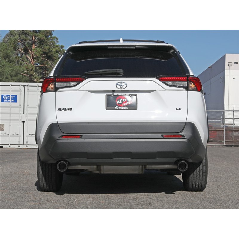 aFe Power | Takeda 2-1/4 IN to 2-1/2 IN 304 Stainless Steel Cat-Back Exhaust w/Black Tip - RAV4 2.5L 2019-2024