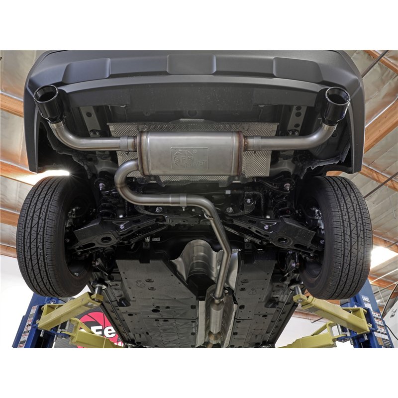 aFe Power | Takeda 2-1/4 IN to 2-1/2 IN 304 Stainless Steel Cat-Back Exhaust w/Black Tip - RAV4 2.5L 2019-2024