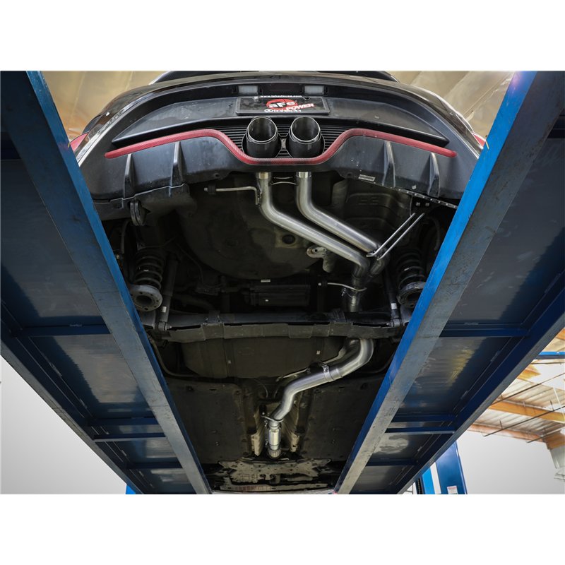 aFe Power | Takeda 2-1/2 IN to 3 IN 304 Stainless Steel Cat-Back Exhaust w/Blue Flame Tip - Veloster 1.6T 2013-2017