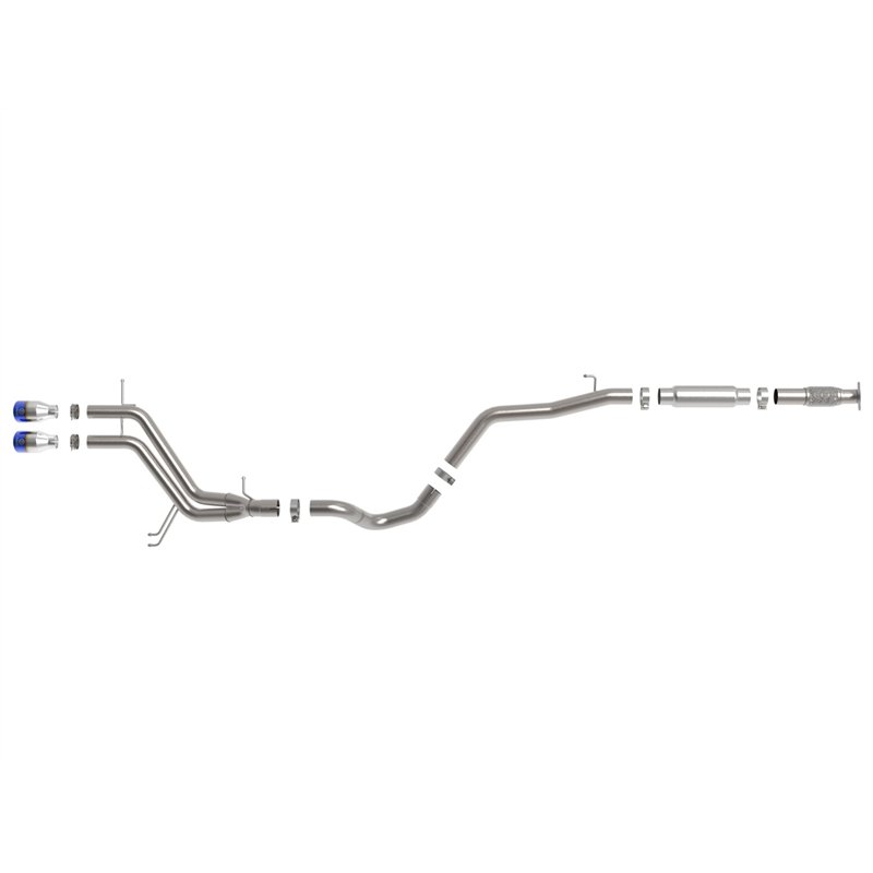 aFe Power | Takeda 2-1/2 IN to 3 IN 304 Stainless Steel Cat-Back Exhaust w/Blue Flame Tip - Veloster 1.6T 2013-2017