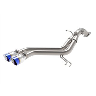 aFe Power | Takeda 3 IN to 2-1/2 IN 304 Stainless Steel Axle-Back Exhaust w/Blue Flame Tip - Veloster 1.6T 2013-2017