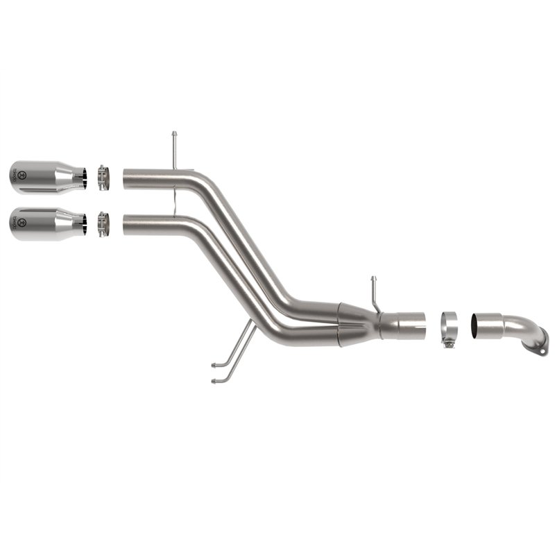 aFe Power | Takeda 3 IN to 2-1/2 IN 304 Stainless Steel Axle-Back Exhaust w/Polished Tip - Veloster 1.6T 2013-2017