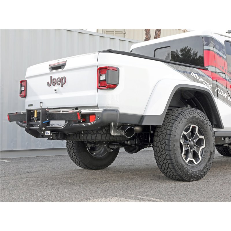 aFe Power | Vulcan Series 3 IN 304 Stainless Steel DPF-Back Exhaust System w/Black Tip - Gladiator 3.0L 2021-2023