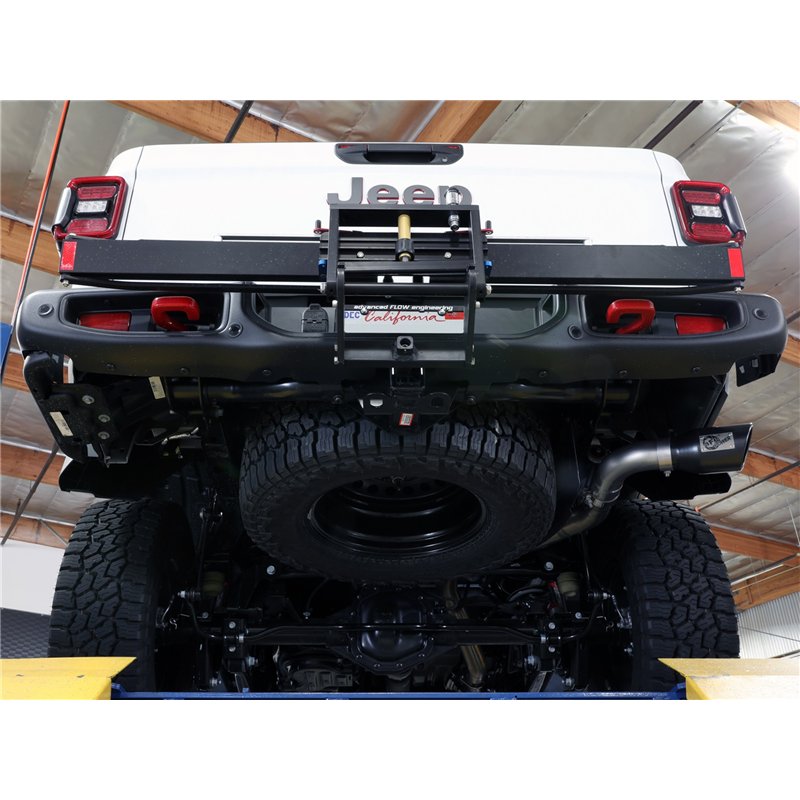 aFe Power | Vulcan Series 3 IN 304 Stainless Steel DPF-Back Exhaust System w/Black Tip - Gladiator 3.0L 2021-2023
