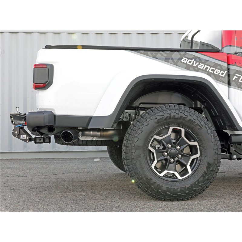 aFe Power | Vulcan Series 3 IN 304 Stainless Steel DPF-Back Exhaust System w/Black Tip - Gladiator 3.0L 2021-2023