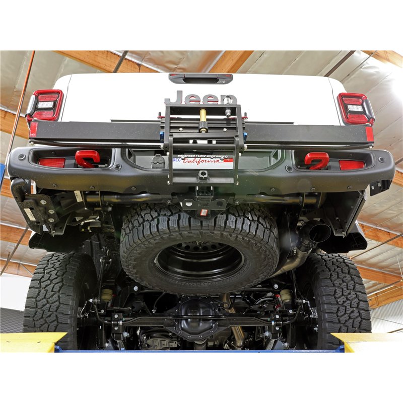 aFe Power | Vulcan Series 3 IN 304 Stainless DPF-Back Hi-Tuck Exhaust System w/Black Tip - Gladiator 3.0L 2021-2023