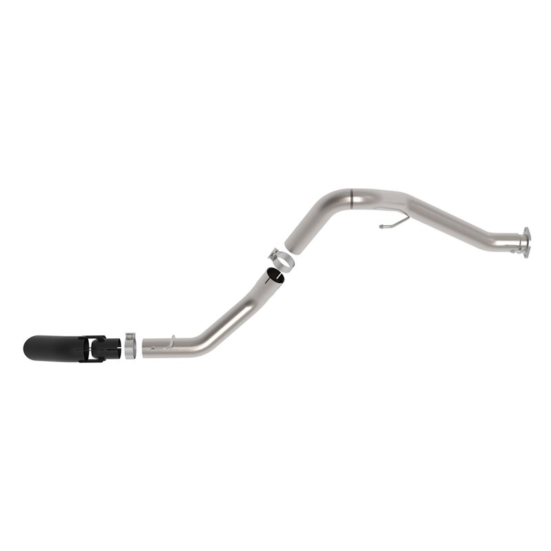 aFe Power | Vulcan Series 3 IN 304 Stainless DPF-Back Hi-Tuck Exhaust System w/Black Tip - Gladiator 3.0L 2021-2023