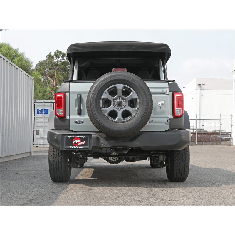 aFe Power | Apollo GT Series 2-1/2 IN 409 Stainless Steel Cat-Back Hi-Tuck Exhaust System - Bronco 2.3T / 2.7T 2021-2025