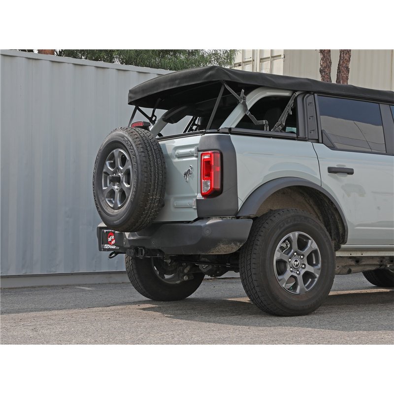 aFe Power | Apollo GT Series 2-1/2 IN 409 Stainless Steel Cat-Back Hi-Tuck Exhaust System - Bronco 2.3T / 2.7T 2021-2025