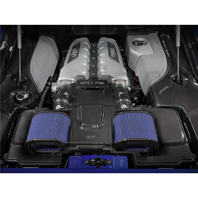 aFe Power | Track Series Stage-2 Carbon Fiber Intake System w/Pro 5R Media - R8 / Huracan 5.2L 2014-2023