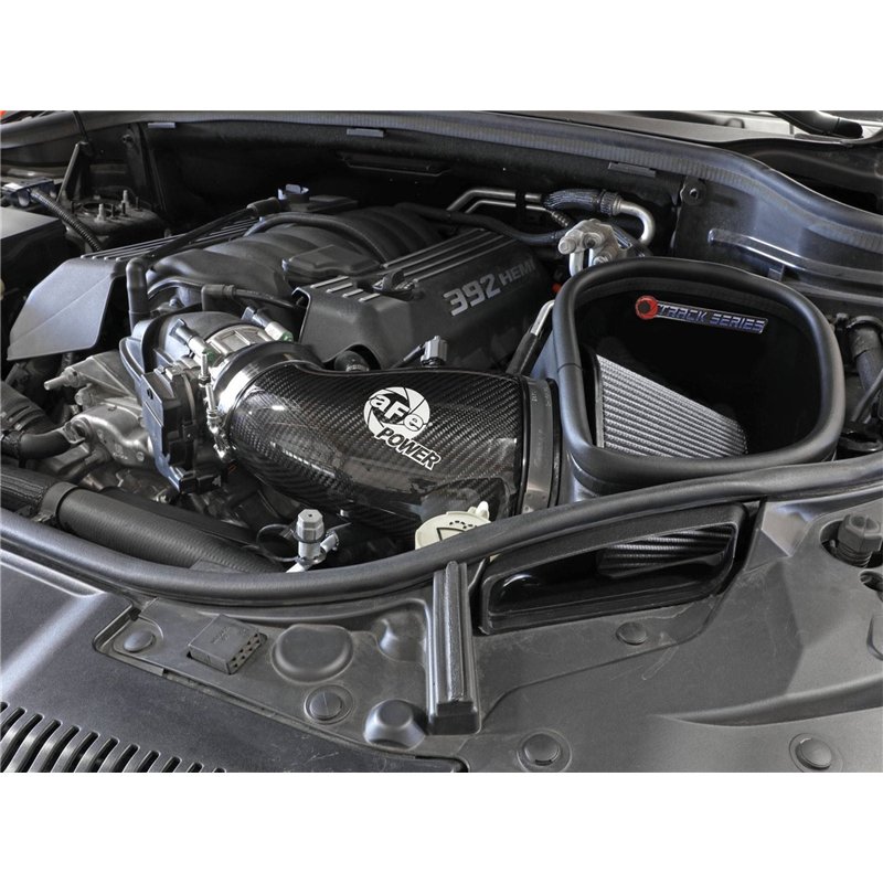 aFe Power | Track Series Stage-2 Carbon Fiber Intake System w/Pro DRY S Media - Durango / Grand Cherokee 6.4L 2012-2024
