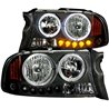 Anzo USA | Crystal Headlight Set w/Halo - Dakota / Durango 2000-2004