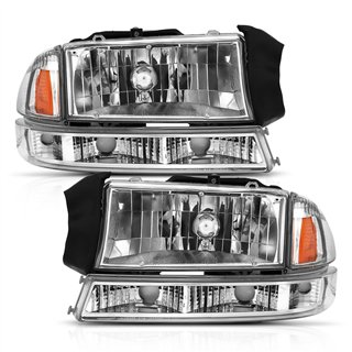 Anzo USA | Crystal Headlight Set - Dakota / Durango 2000-2004