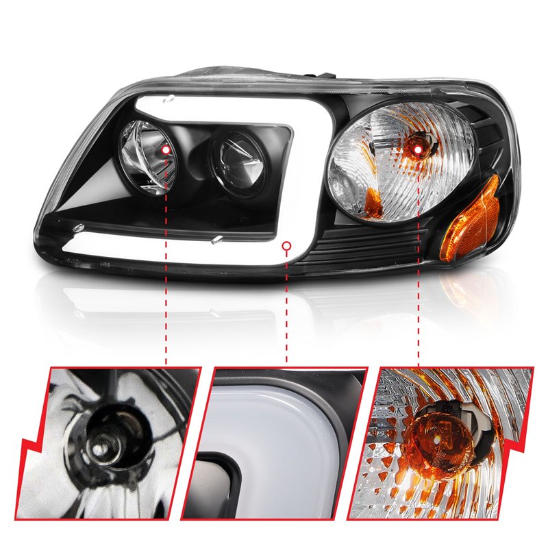 Anzo USA | Projector Headlight Set - Expedition / F-150 / Heritage 2000-2004