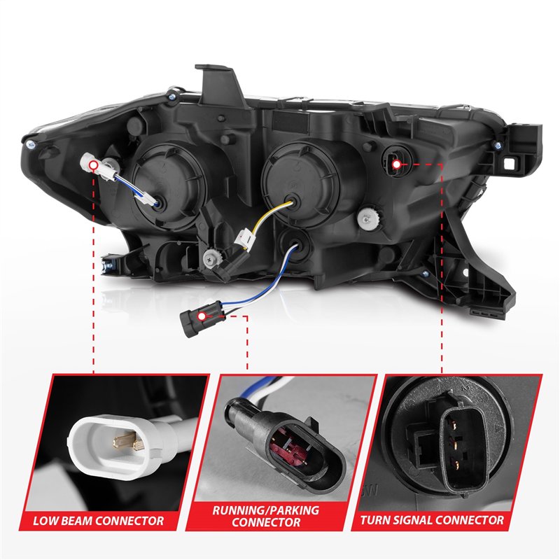 Anzo USA | Projector Headlight Set - Tacoma SR / SR5 2.7L / 3.5L 2016-2023