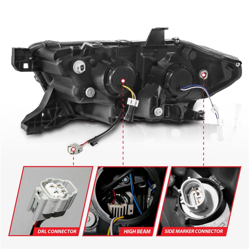 Anzo USA | Projector Headlight Set - Tacoma 2.7L / 3.5L 2016-2023