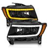 Anzo USA | Projector Headlight Set - Grand Cherokee 3.6L / 5.7L / 6.4L 2011-2013