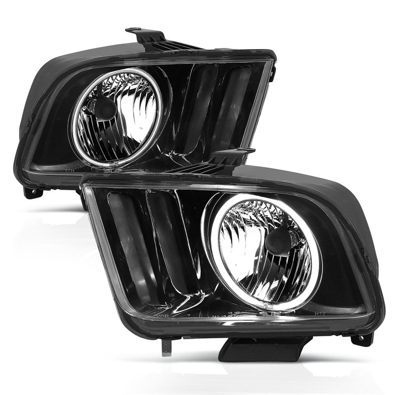Anzo USA | Crystal Headlight Set w/Halo - Mustang 4.0L / 4.6L / 5.4L 2005-2009