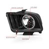 Anzo USA | Crystal Headlight Set w/Halo - Mustang 4.0L / 4.6L / 5.4L 2005-2009