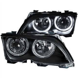 Anzo USA | Projector Headlight Set w/Halo - 325i / 325xi / 330i / 330xi 2.5L / 3.0L 2002-2005