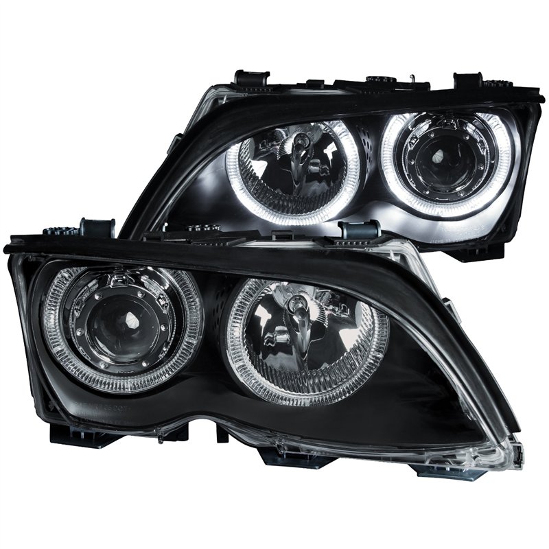 Anzo USA | Projector Headlight Set w/Halo - 325i / 325xi / 330i / 330xi 2.5L / 3.0L 2002-2005