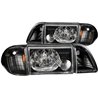 Anzo USA | Crystal Headlight Set - Mustang 2.3L / 4.9L 1987-1993