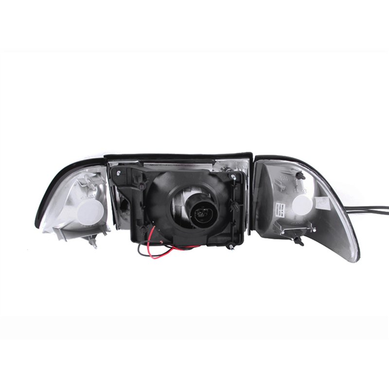 Anzo USA | Crystal Headlight Set - Mustang 2.3L / 4.9L 1987-1993