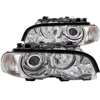 Anzo USA | Projector Headlight Set w/Halo - BMW 2000-2008