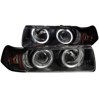 Anzo USA | Projector Headlight Set w/Halo - 318i / 320i / 325i / 328i 1992-1998