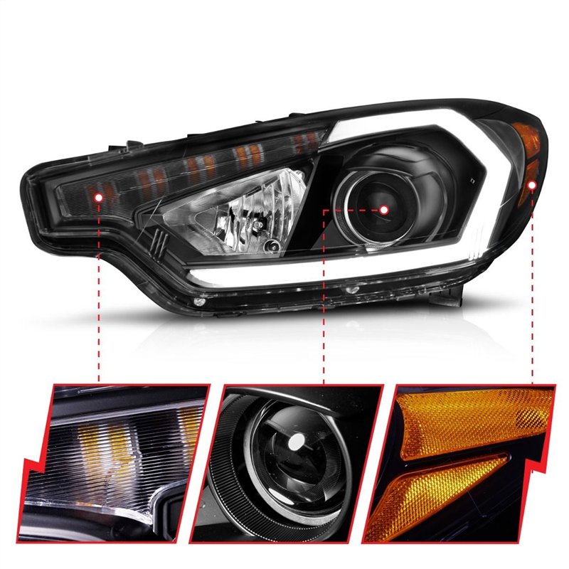 Anzo USA | Projector Headlight Set - Forte 1.8L / 2.0L 2014-2016