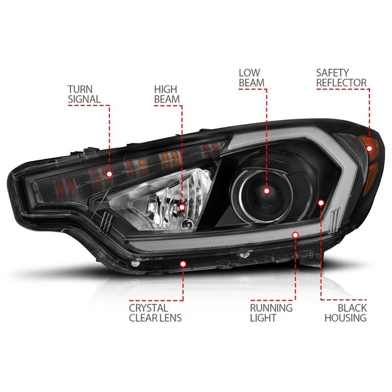 Anzo USA | Projector Headlight Set - Forte 1.8L / 2.0L 2014-2016