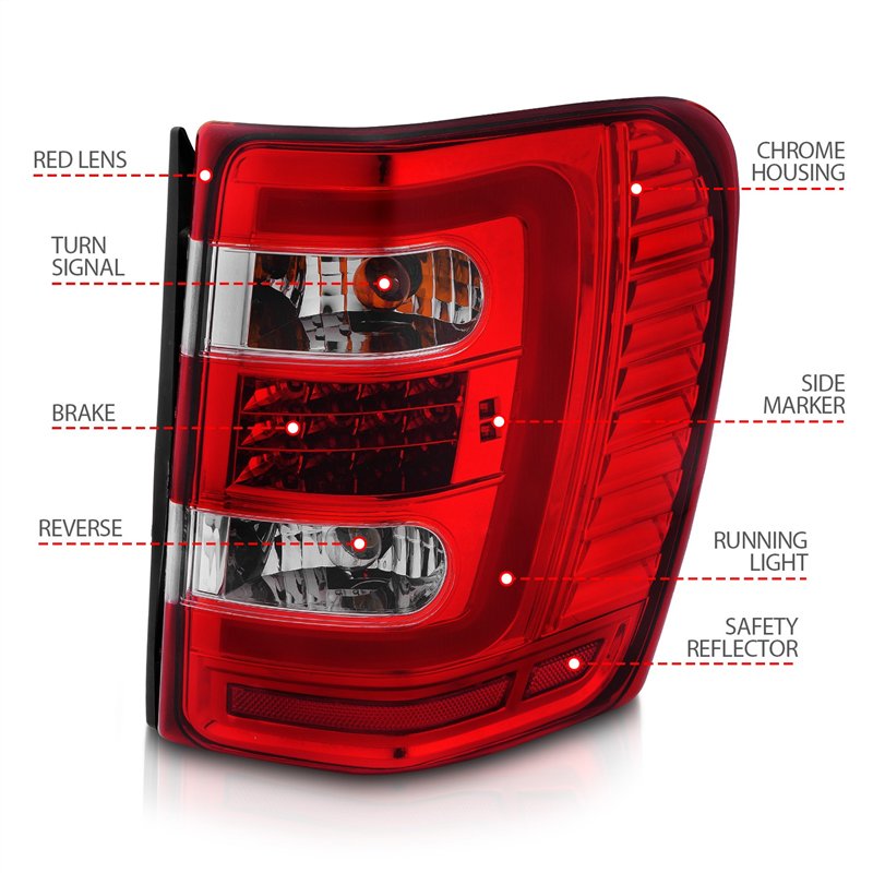 Anzo USA | LED Tail Light - Grand Cherokee 4.0L / 4.7L 1999-2004
