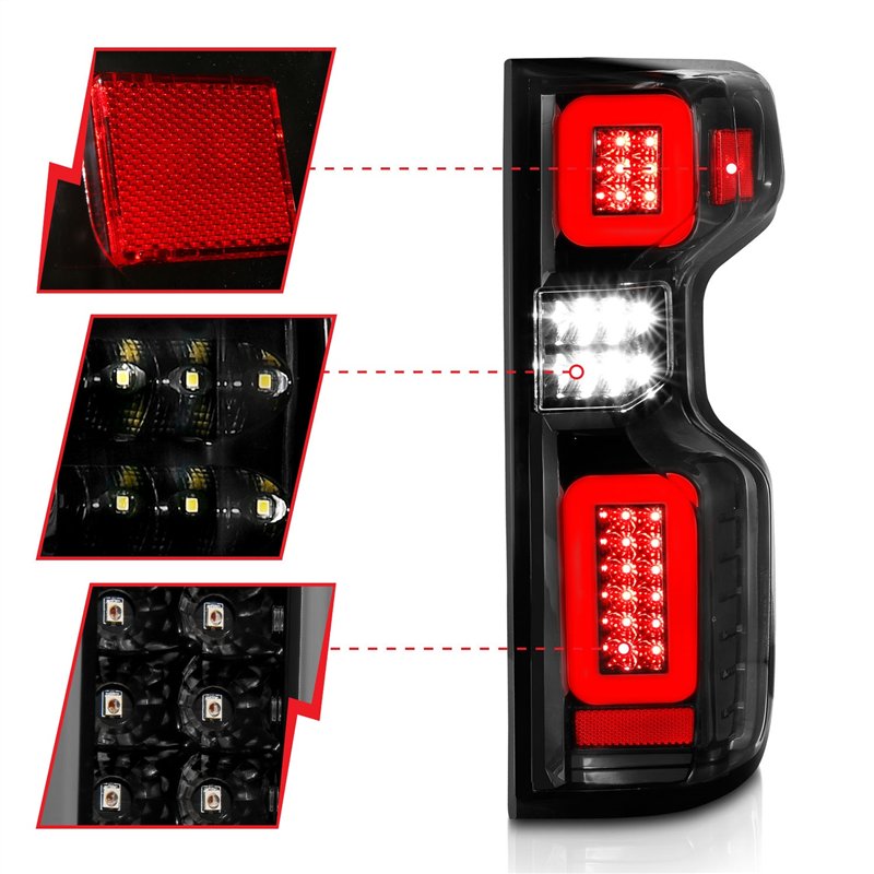 Anzo USA | Sequential LED Tail Light - Silverado 1500 / Limited / 2500 HD / 3500 HD / LTZ 2019-2023