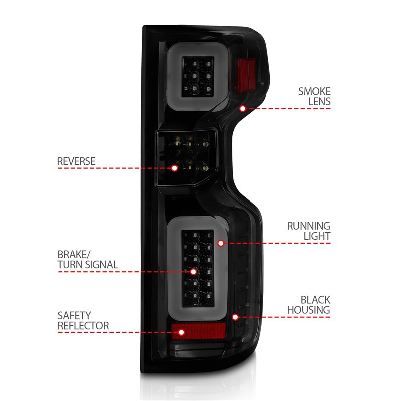 Anzo USA | Sequential LED Tail Light - Silverado 1500 / Limited / 2500 HD / 3500 HD 2019-2023