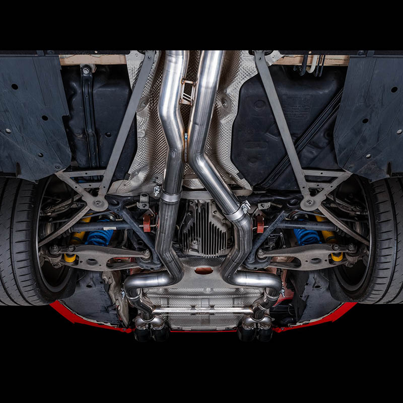 AWE Tuning | Track Cat-Back Exhaust Chrome Tips - M3 / M4 3.0T 2015-2020