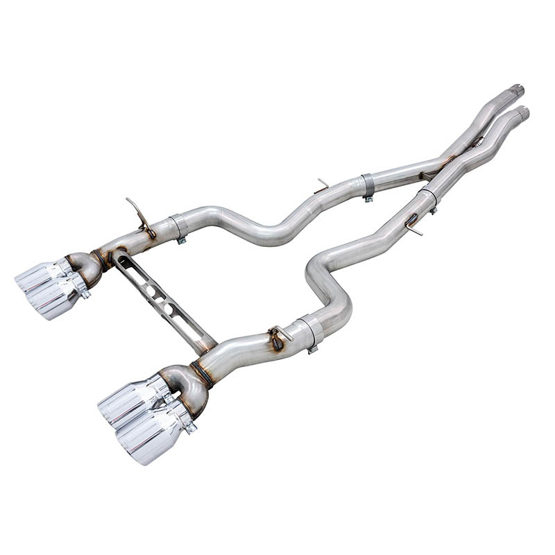 AWE Tuning | Track Cat-Back Exhaust Black Tips - M3 / M4 3.0T 2015-2020