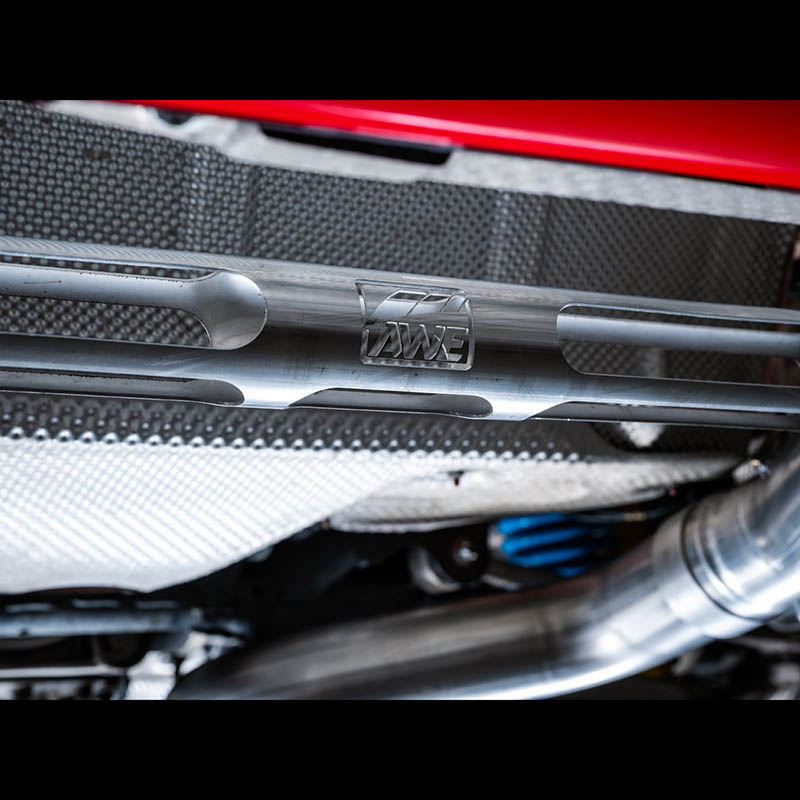AWE Tuning | Track Cat-Back Exhaust Black Tips - M3 / M4 3.0T 2015-2020