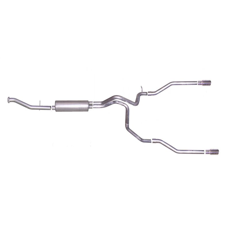 Gibson | Cat-Back Dual Split Exhaust System Aluminized - Avalanche 1500 / Suburban 1500 / Yukon XL 1500 5.3L / 5.7L 2000-2006